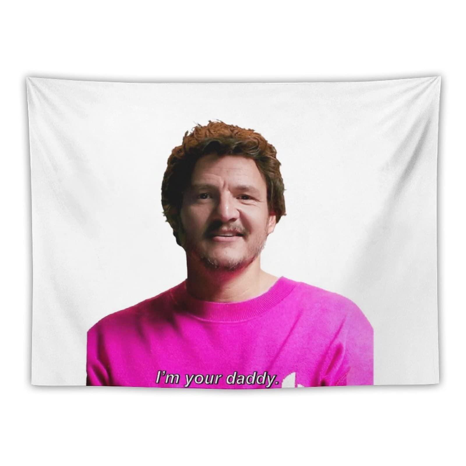 Pedro Pascal Daddy Tapestry for College Dorm, Bedroom And Living Room Home Decor, Meme Father Gifts Wall Tapestries Hanging for Men 30"x40"