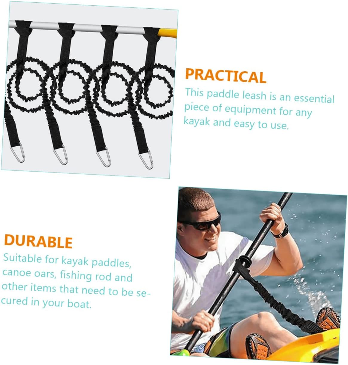 Mipcase Paddle Anti-Lost Rope Kayak Lanyard Canoe Handle Boat Kayak Accessories Kit Harness Belt Portable Kayak