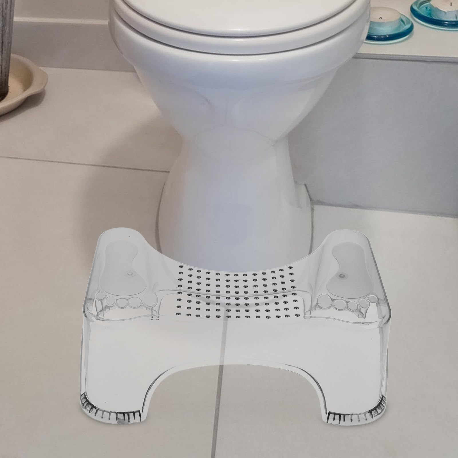 Taburete para Baño Infantil de Pet Diseño Elevador y Antideslizante, Banqueta Multifuncional Adecuado para Niños Baño y Ayuda Inodoro