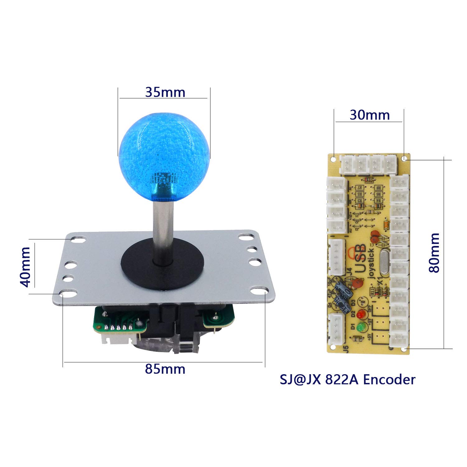 Arcade DIY Kit Arcade Button kontroler joysticka USB enkoder zero opóźnienia dla retro Jamma MAME Malina