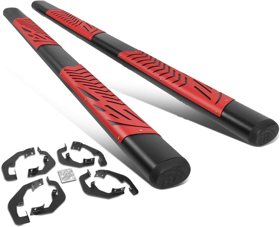 DNA MOTORING 5.5 Inches Running Boards Compatible with 07-18 Silverado 1500, Stainless Steel Side Step Nerf Bars, STEPB-ZTL-8234-SSBK