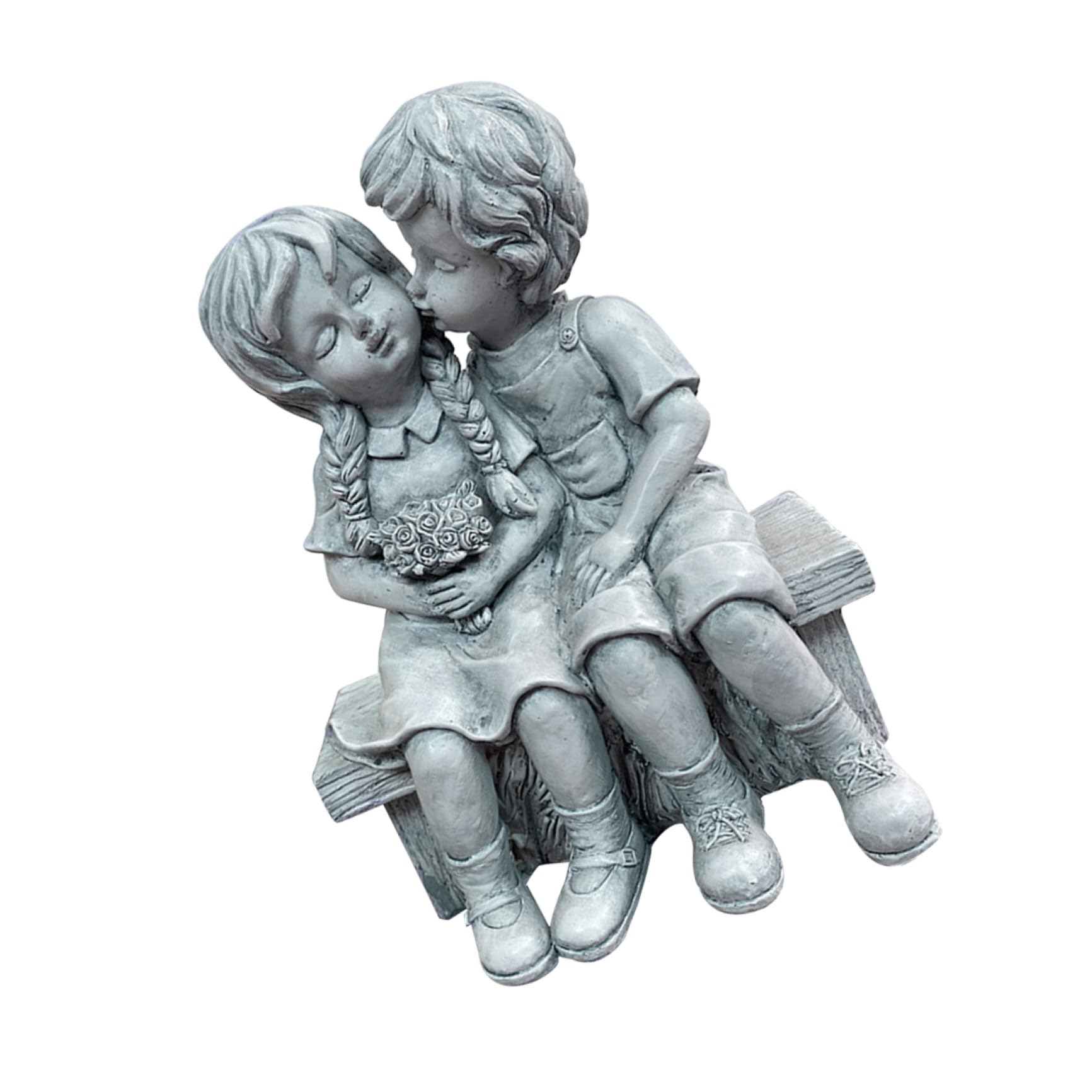 Sculpture en résine Happyyami pour aménagement de jardin, statuette de terrasse et pelouse