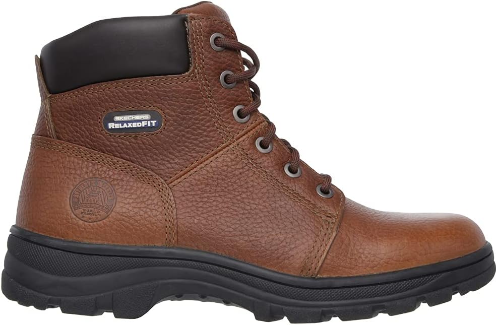 Skechers for Work Men's Workshire Relaxed Fit Work Steel Toe Boot