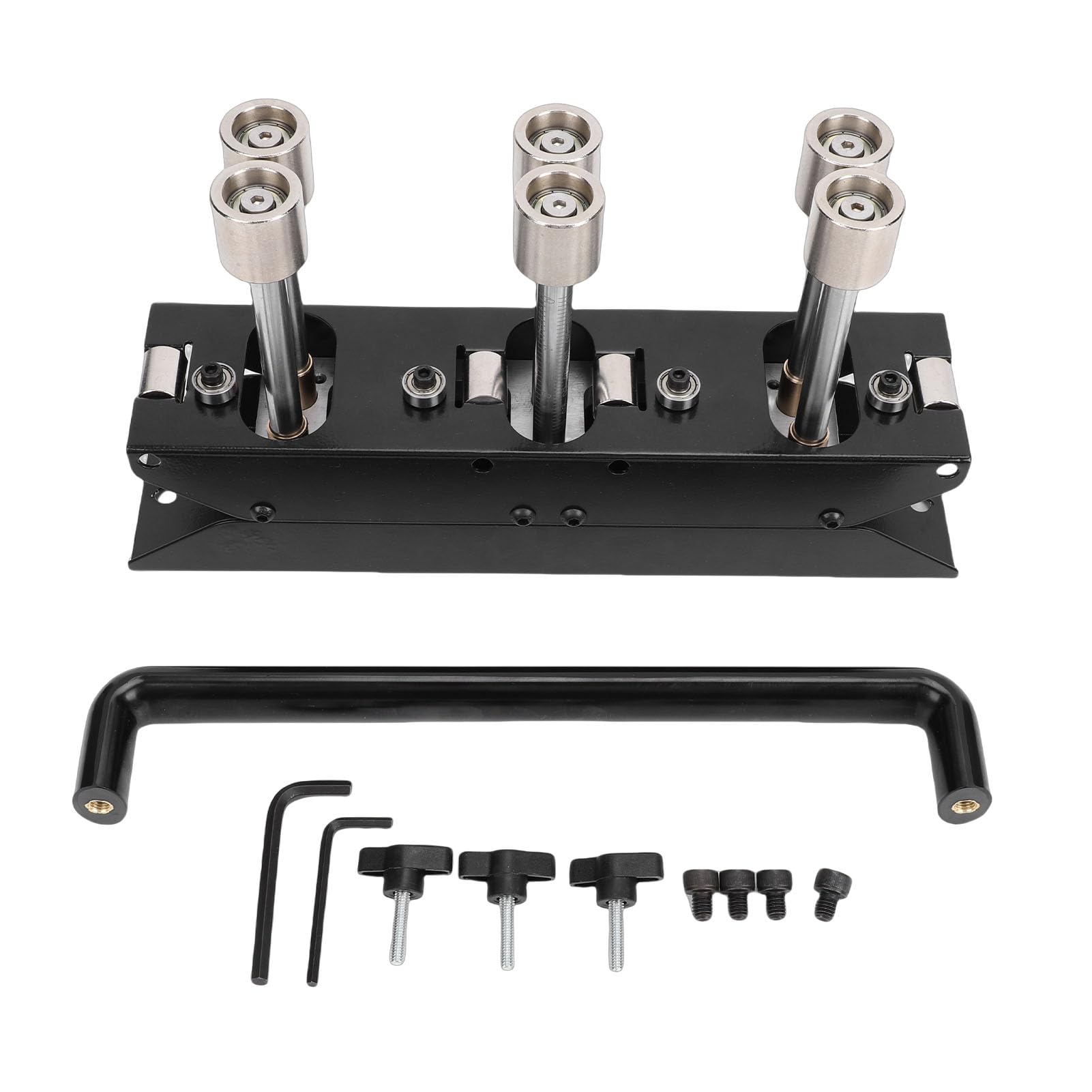 Naroote Rodillo de 3 Estaciones para Techos Metálicos, Doblador de Chapa Ajustable |Dobleces de 5 a 8 Pulgadas, Construcción de Acero para Proyectos de Chapa para Techos