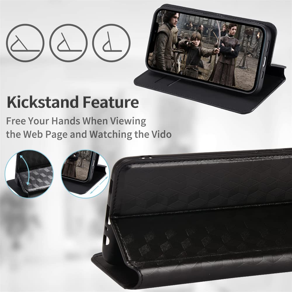 Custodia In Pelle Con Flip Book Per Sony Xperia 5 III – Morbida TPU, Magnetica, Con Slot Per Carte (lupo)