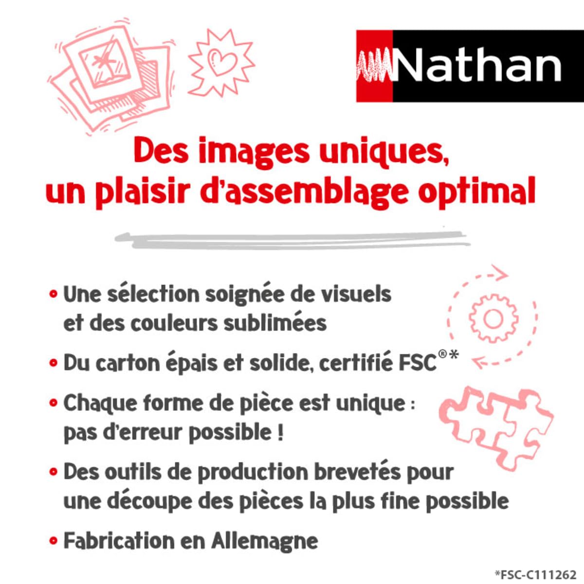 Nathan - Puzzle 3000 pièces - Le Village de Santa Magdalena Loïc Lagarde - Adultes et Enfants dès 14 Ans - Puzzle de qualité supérieure - Encastrement Parfait - Collection Évasion - 12001871