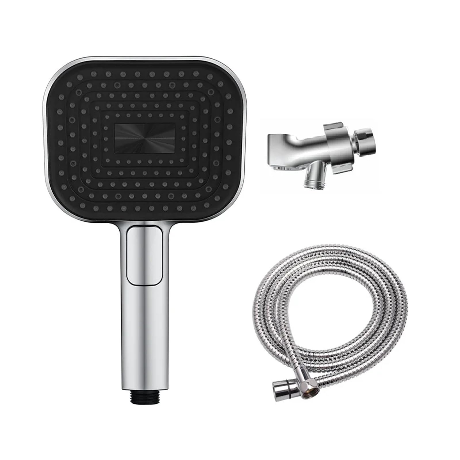 Luksusowa ręczna głowica prysznicowa 135 mm - 3 funkcje 138 dysz chromowane wykończenie tworzywo ABS 300 mm efekt opadów deszczu spa jakość doświadczenie łatwa instalacja