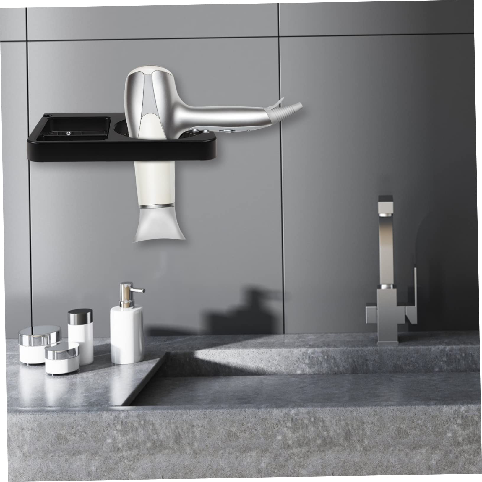MAGICLULU Supporto Per Asciugacapelli Da Parete 2 Pezzi Per Il Bagno