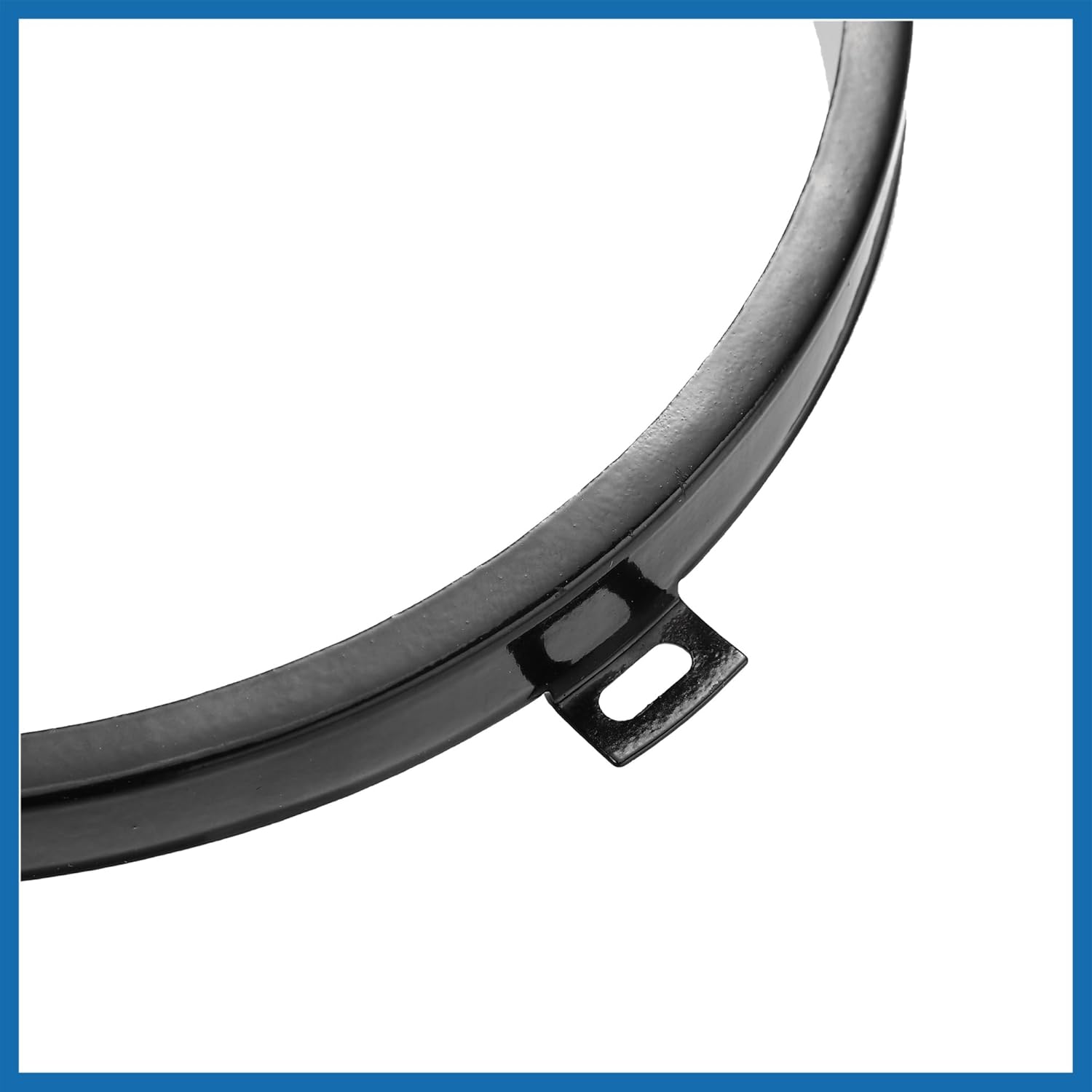 1 Pair 7 Inch Round Headlight Mounting Bracket Ring Headlamp Bracket Bezels Cover for Jeep Wrangler JK 2007-2017 Black Item Replacement