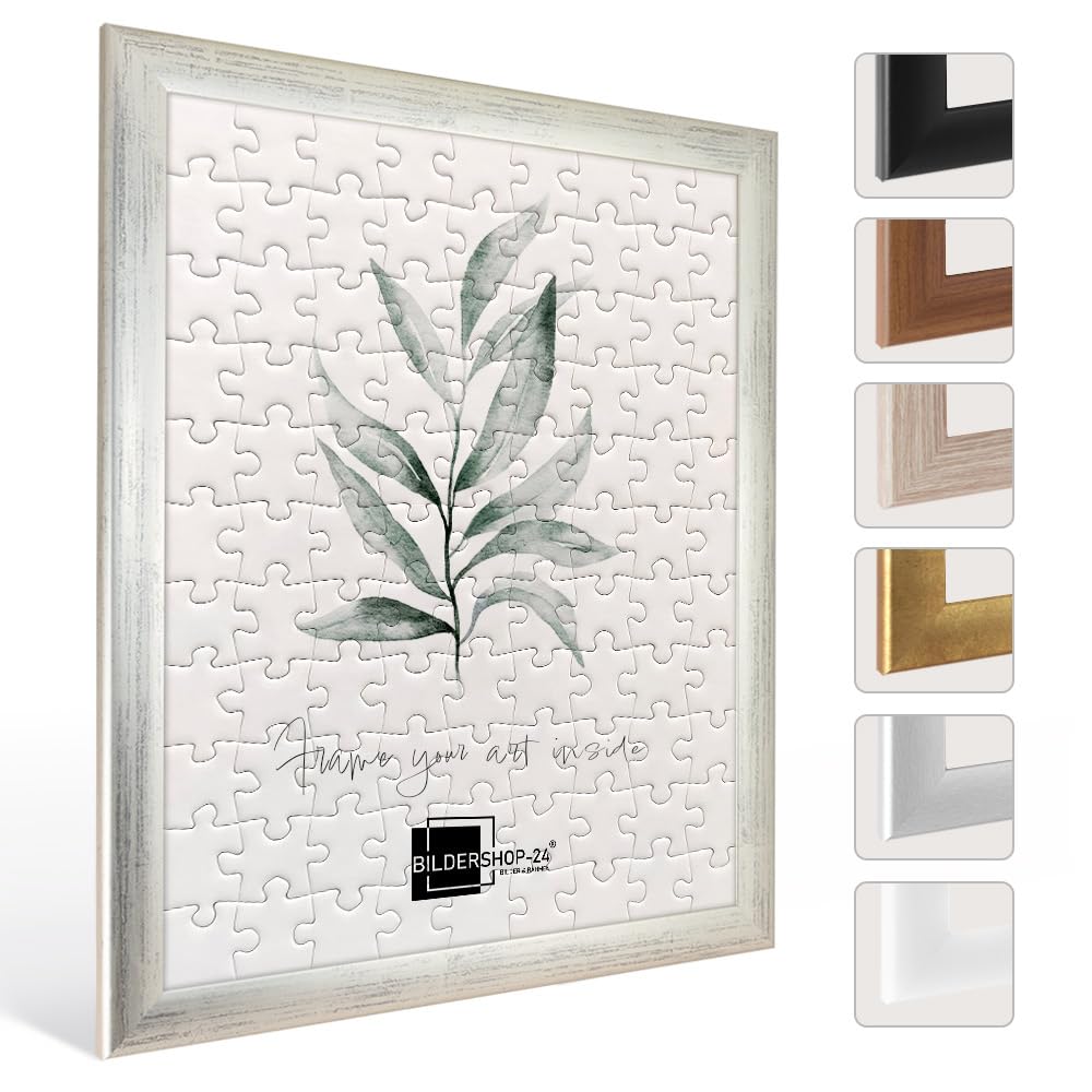Cornice per puzzle Valencia, 48 x 65 cm, in metallo lucido, per circa 500 – 1000 pezzi