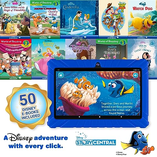 Contixo FBA-V8-2 DARK BLUE Kids Tablet V8, 7-Inch Hd, Ages 3-7, Toddler Tablet With Camera, Parental Control - Android 11, 16Gb, Wifi, Learning Tablet For Children, 50+ Disney Storybooks Apps And Kid-Proof Case thumb #2
