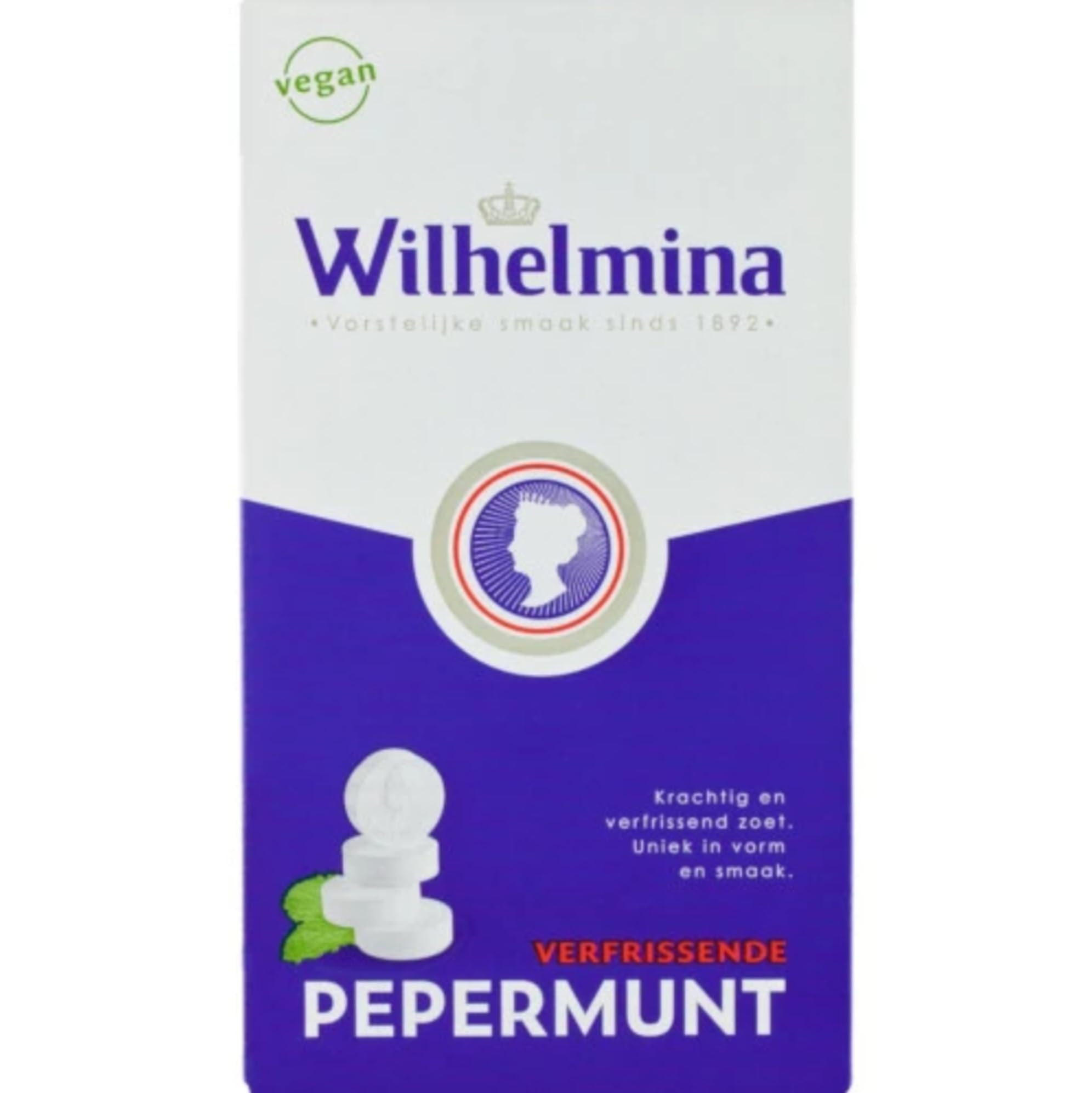 Fortuin Wilhelmina Peppermints Box 3.5 oz (Pack of 12) by Wilhelmina Pepermunt
