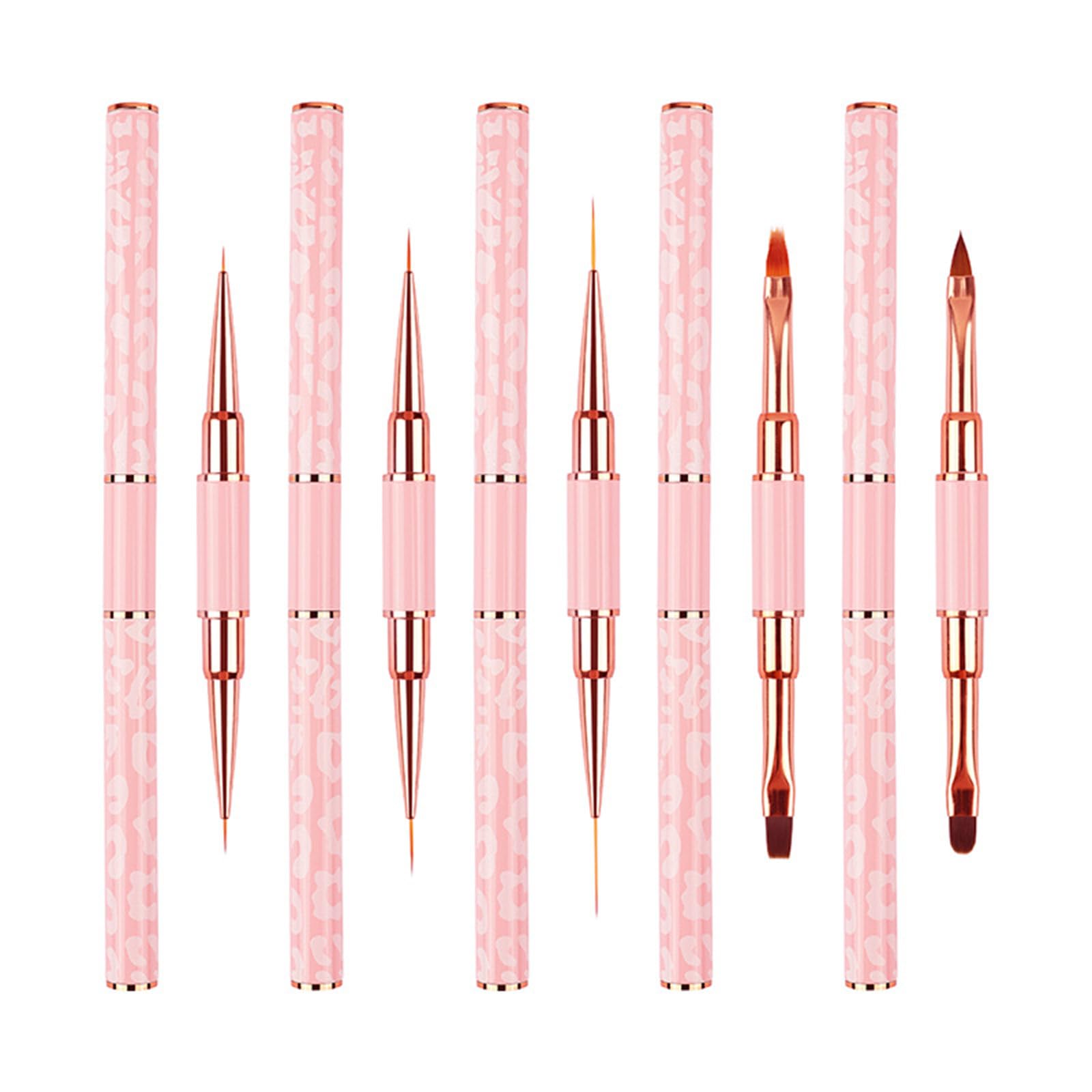 5 pennelli bifacciali per nail art, pratici pennelli per nail art, penne per nail art, pennelli per linee lunghe