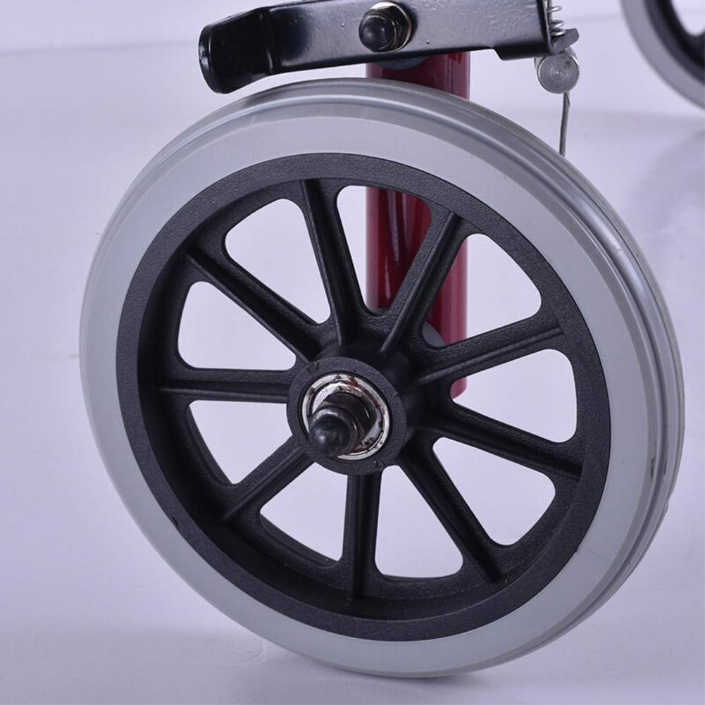 Zakupy Rollator Walker Seniors Walking Frame Aid Lekki wózek Wózek Mobilność Skuter Wózek z siedziskiem i koszem 4 koła dla osób starszych Double the comfort