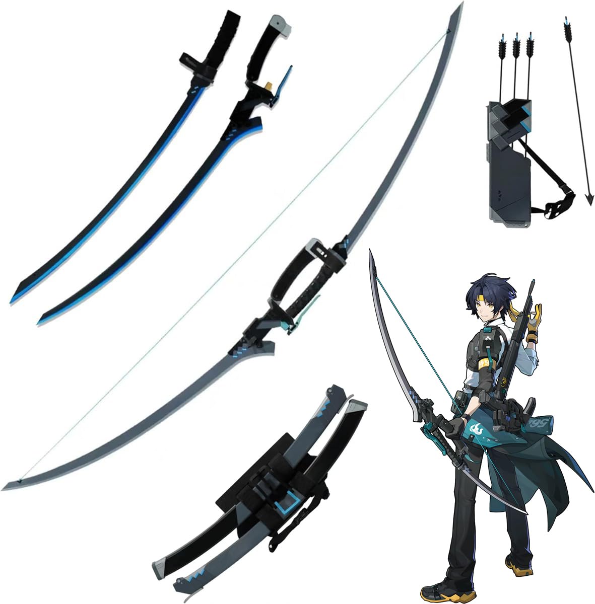 ゼンゼロ 悠真 武器 双剣 鞘 矢筒 一式 コスプレ Amazon.co.jp: 浅羽悠真 武器 コスプレ道具 ゼンレスゾーンゼロ