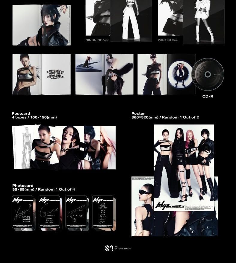 Amazon.com: aespa Whiplash 5th Mini Album BEAT Ver with Tracking