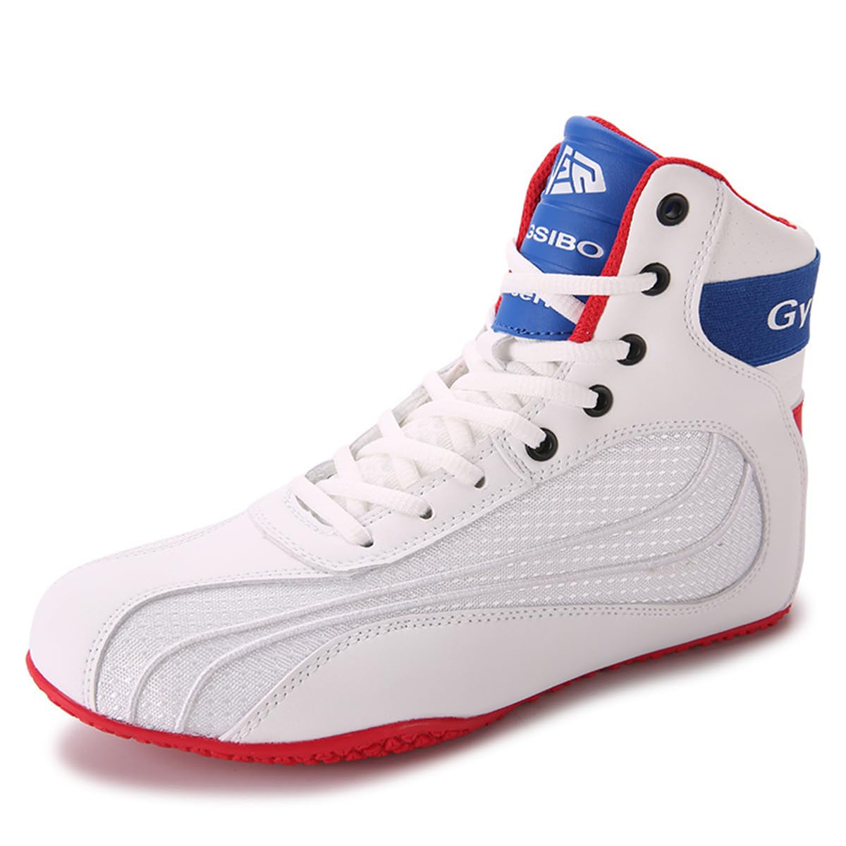 Uomo Donna Wrestling Sneakers Mesh Traspirante Comfort Scarpe Sportive Atletiche High Top Fitness Scarpe da Allenamento per Sollevamento Pesi