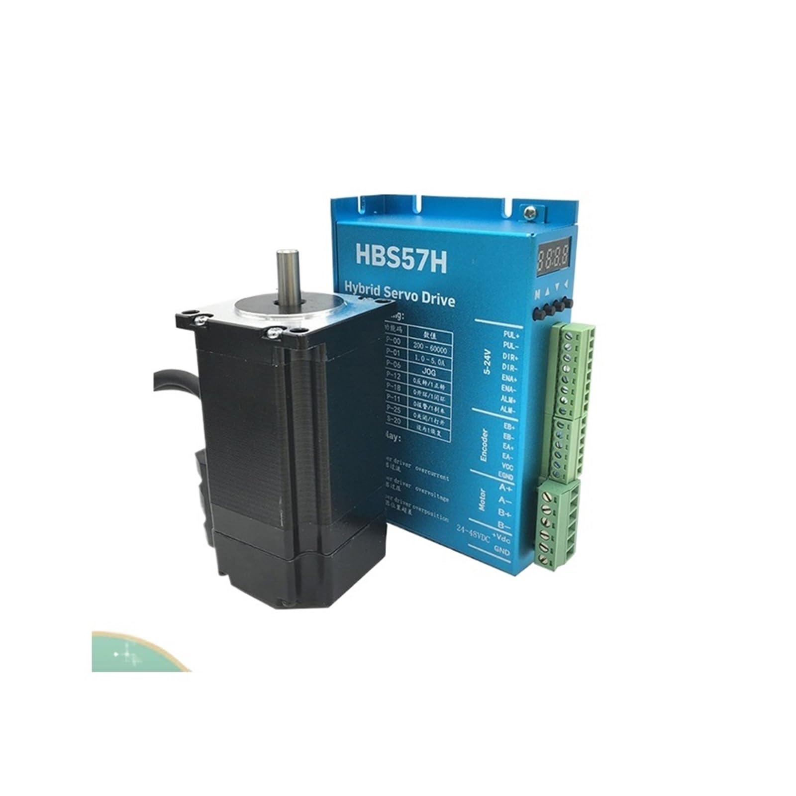 RCGKNNMUZ Servo Motor Nema23 57 Closed Loop Stepper Motor with Encoder 1.5Nm 2.2Nm 3Nm Servo Motor Hybrid Servo DC Motor with Brake Driver Kit(With Brake,2.2NM Kits)