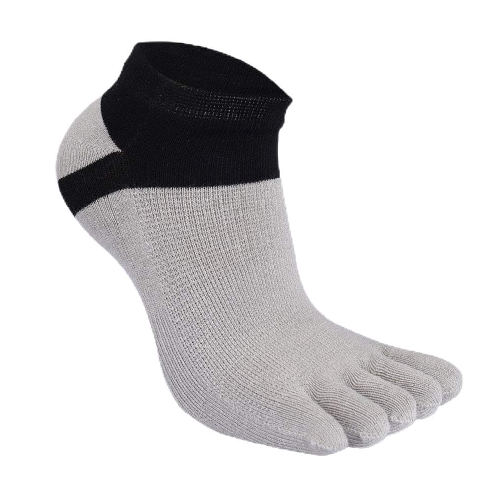 Calcetines para hombre Calcetines para correr Calcetines descalzos para pies descalzos Calcetines de algodón absorbente Calcetines transpirables livianos Value 5 PAIRS Pack