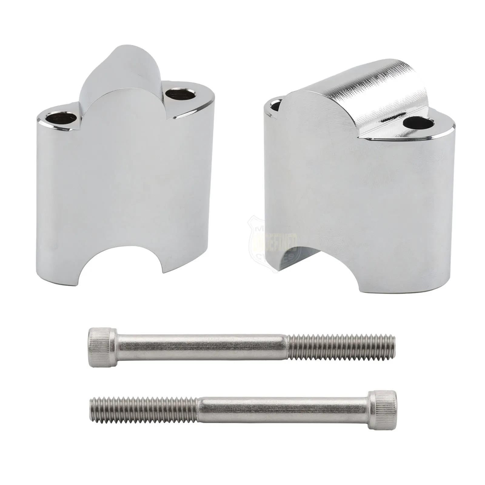 Elevadores Manillar Motocicleta para Sportster XL1200X XL 1200X XL1200 X XL 1200 X 48 Montaje Barra Elevadora Manillar Extensión Bloque Elevación Alzas Manillar Moto(Chrome)