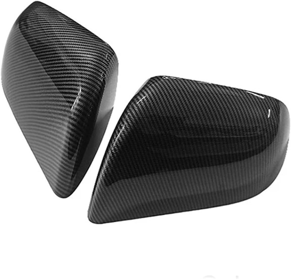 Kiyah Compatible for Tesla Model Y 2019-2022 Car Rearview Side Mirror Cover Wing Cap Exterior Door Rear View Case Trim Carbon Fiber Look Black (Color : Carbon Fibre)