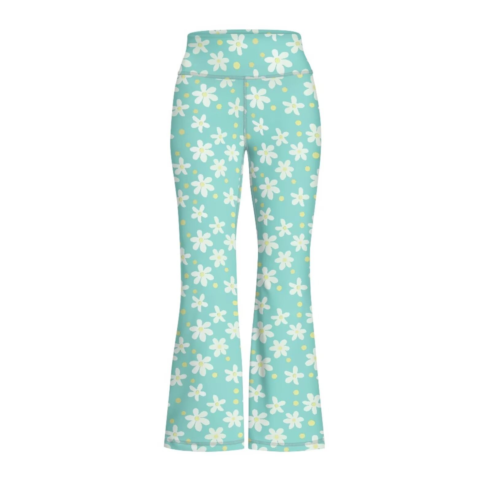 Girls Flare Leggings 5-14T Cute Bell Bottoms for Girl Yoga Pants for Gym