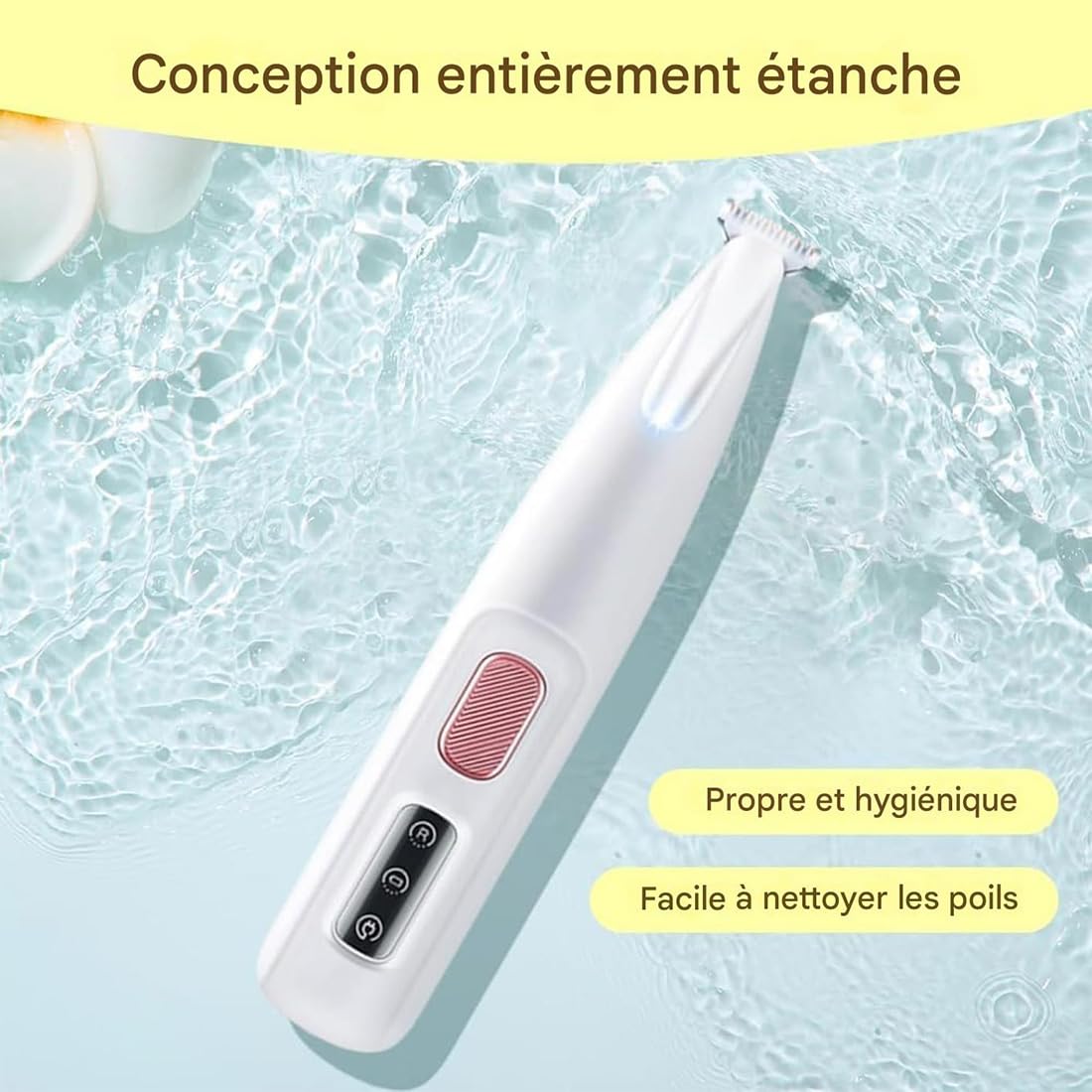 Tondeuse de Toilettage GrosMatou — Douceur & Sécurité, Tondeuse Chat Chien Silencieuse, LED Intégrée, Ne Blessera Pas Votre Chat, Rechargeable USB, Étanche (1p)