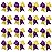 16PCS 8 Large Cheer Hair Bows Ponytail Holder Elastic Band Handmade for Cheerleading Teen Girls College Sports (Purple/Gold, 1 Count (Pack of 16))