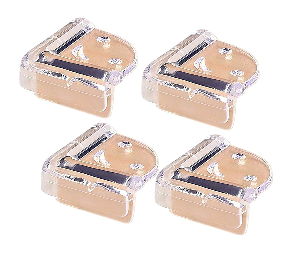 Jaravik Baby Proofing LShaped Transparent Silicon Corner Guards