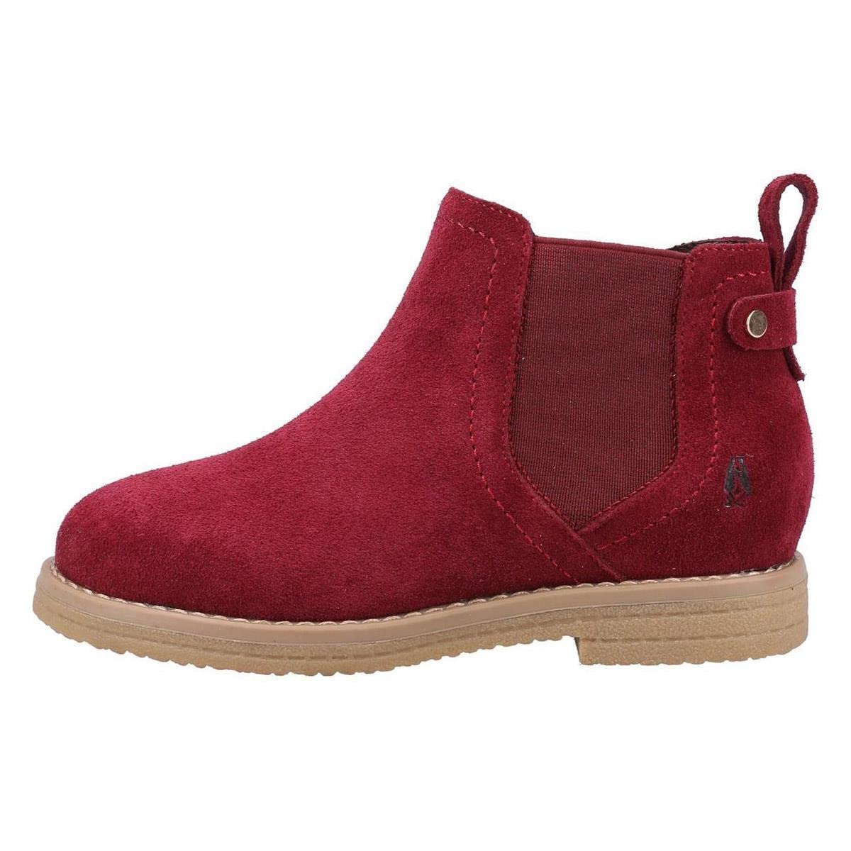 Hush Puppies Girls' Mini Maddy Boot, Red, 12