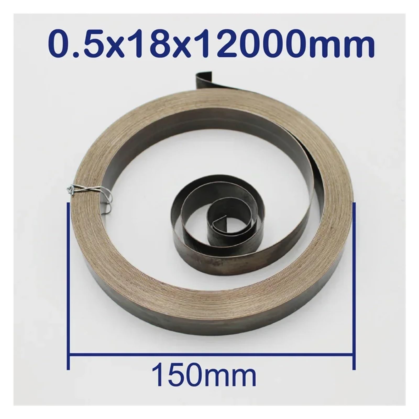Sprężyna powrotna do wiertarki kolumnowej sprężyny o stałej sile ze spiralą płaską (0,4 x 11 x 3600 mm, 1 szt.)
