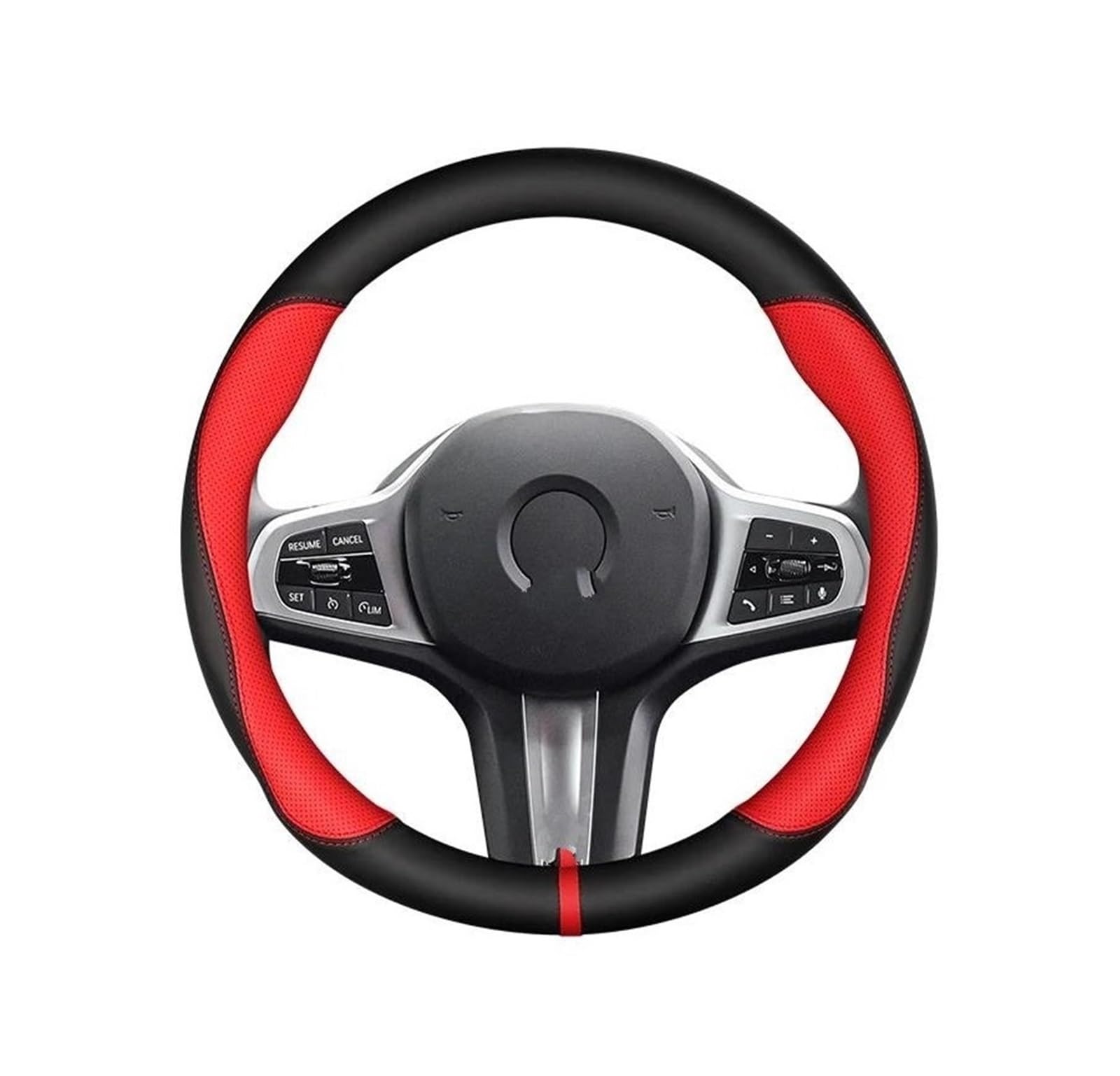 Lenkradabdeckung Für Mazda 2 3 5 6 CX-4 CX-5 CX-7 CX-8 CX-30 CX-50 MX5 RX-7 RX-8 Für Axela Für Atenza Auto-Lenkradbezug Aus Leder Lenkradhülle(Rot)