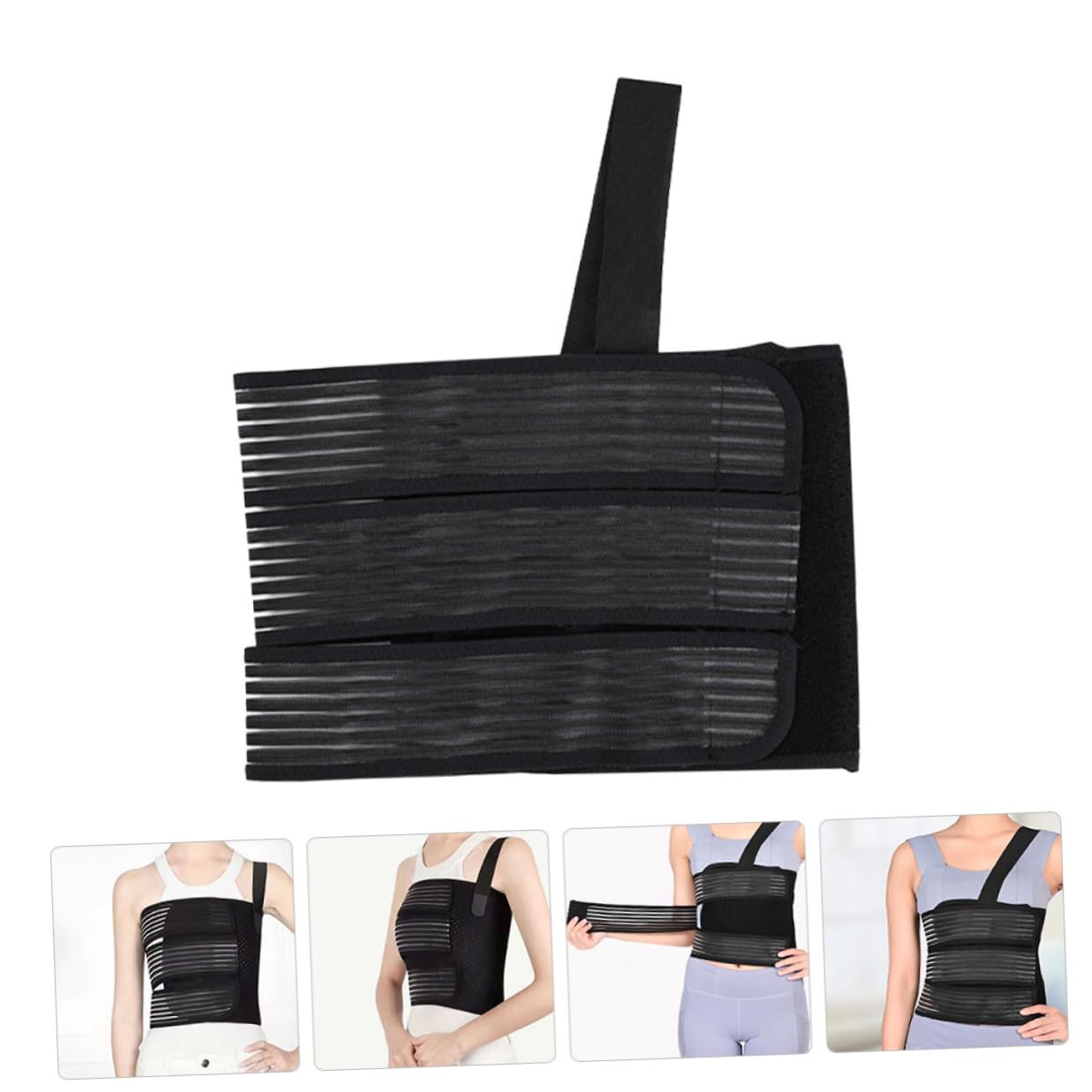 Breathable Rib Chest Support Brace for Adults Elastic Broken Rib Belt for Fracture Relief and Postoperative Fixation Comfortable Chest Binder and Muscle Strain