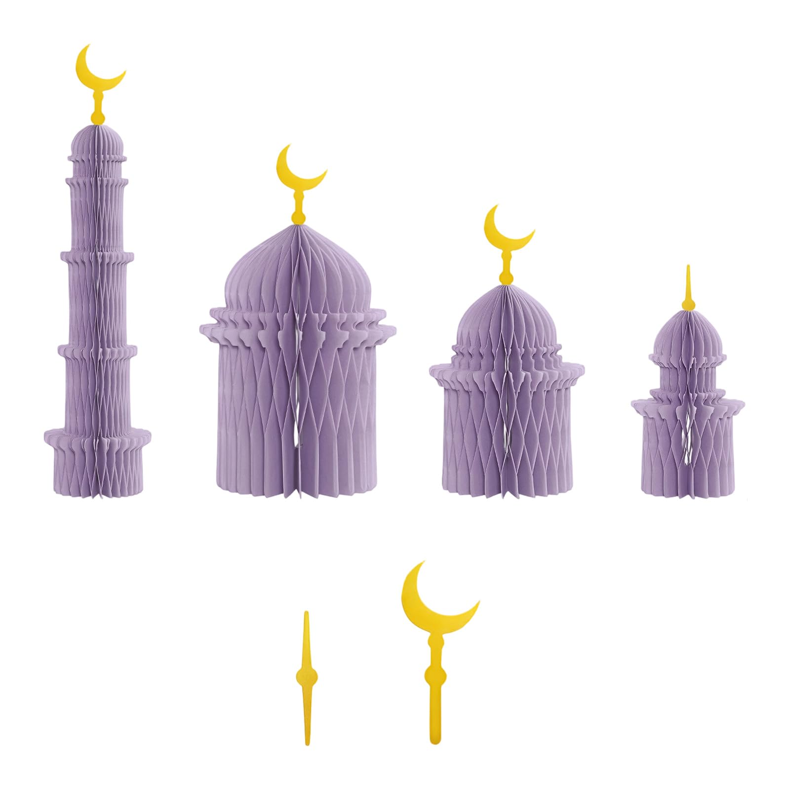 Foldable Paper Building Sculpture Ornament for Holiday Desktop Display and Photography Backdrop Celebratory Paper Craft