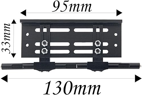 Miniatura 3 de Pedal lateral de metal con placa de pie ajustable compatible con Traxxas TRX4 Defender SCX10 III AX103007 90046 D90 D110 1/10 RC Crawler Car