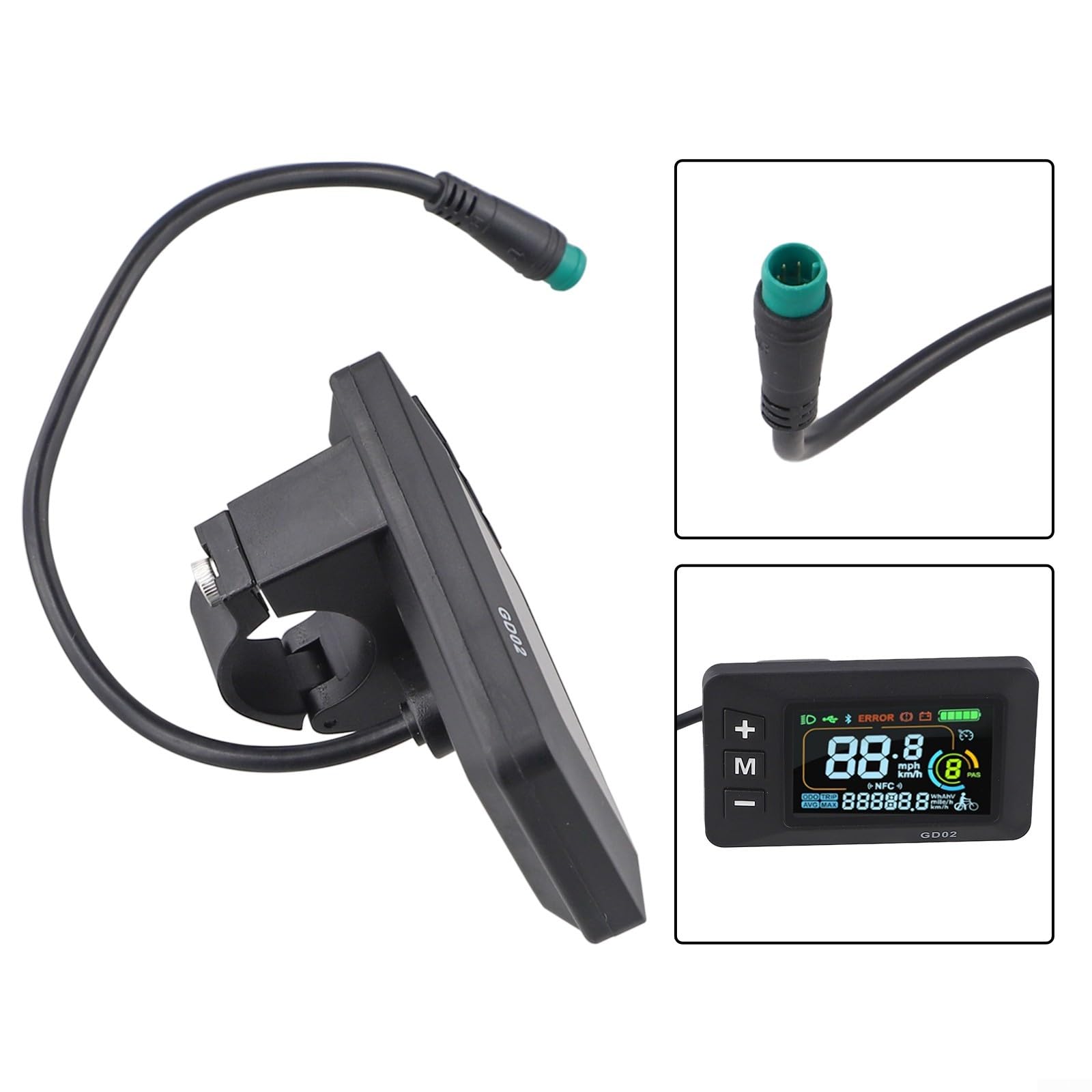 Écran LCD étanche pour vélo électrique, interface 5 broches et protocole 02OMD pour vélo électrique 24 V 36 V 48 V 60 V