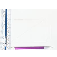 Vista 5 de Rok Hardware de medición de plástico Flexi 12" fácil lectura inglesa métrica 12.008 in regla convertidor, ROKRULER2