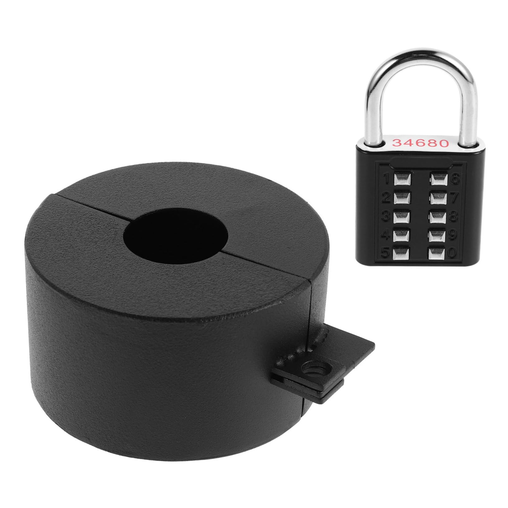 Serrure de porte de sécurité améliorée DOITOOL : couvercle poignée rotative