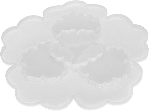 Miniatura 9 de Moldes de posavasos de resina, 5 moldes de posavasos en forma de flor para fundición de resina, moldes de silicona para posavasos de resina, moldes