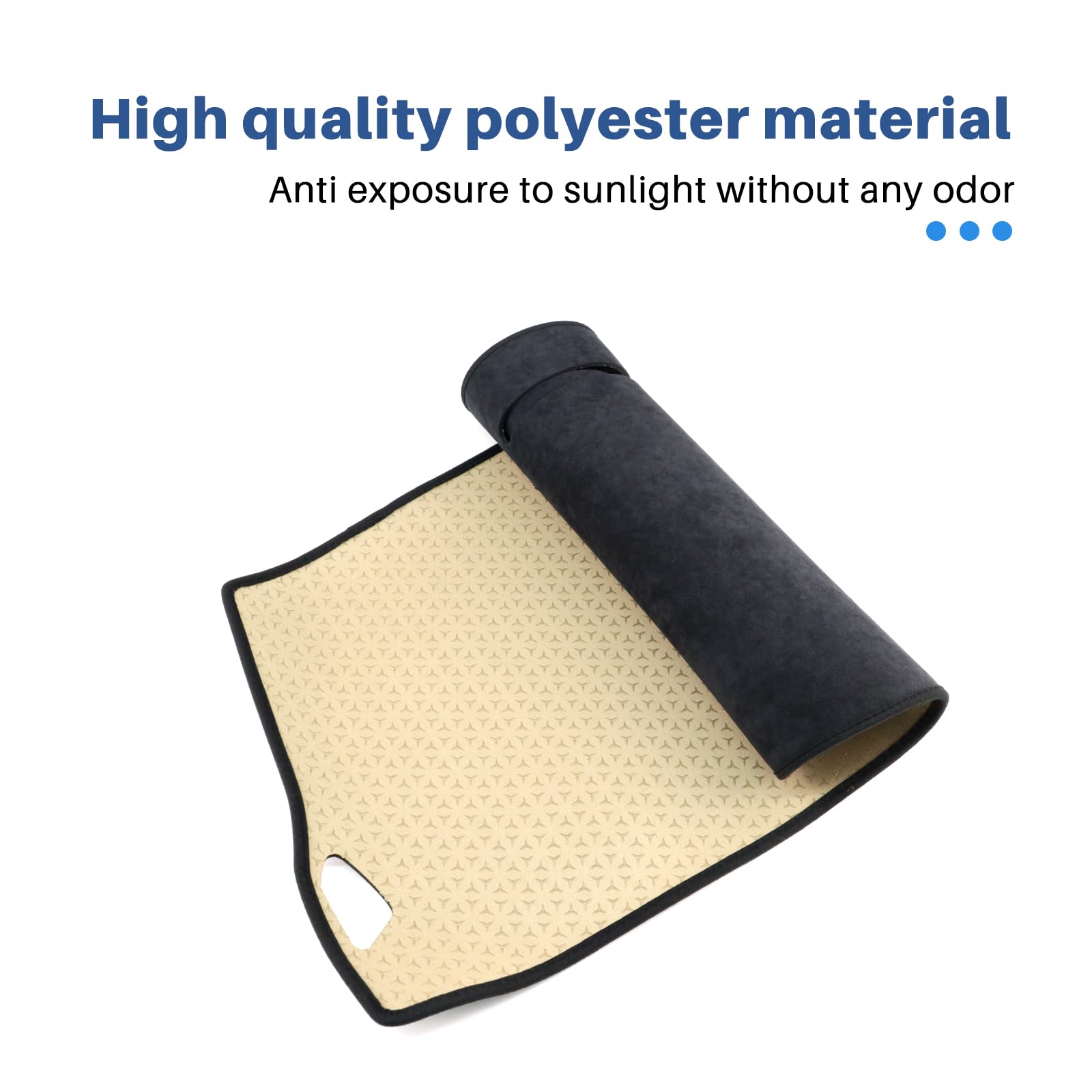 Copertura parasole per cruscotto dell'auto, per Dacia Duster 2024-2026 Bigster 2025-2027 antigraffio, antiscivolo, accessorio per interni (flanella)