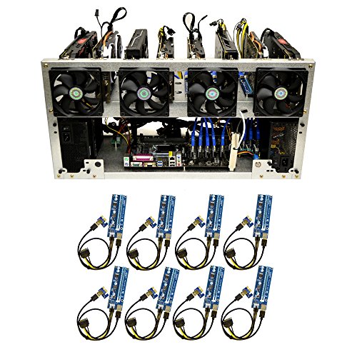 Titan-8 Open Air GPU Mining Rig Frame Computer Case Chassis with 8 USB