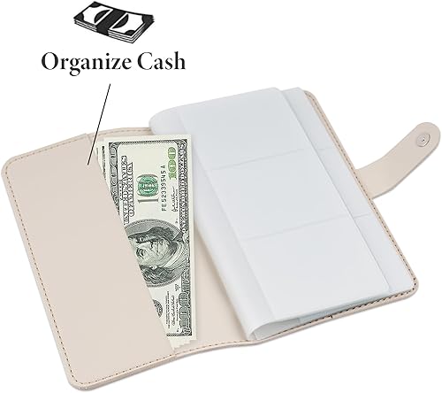 Miniatura 2 de LIZIMANDU - Estuche para tarjetas de visita, piel sintética, organizador de tarjetas de identificación, para hombres y mujeres, capacidad de hasta