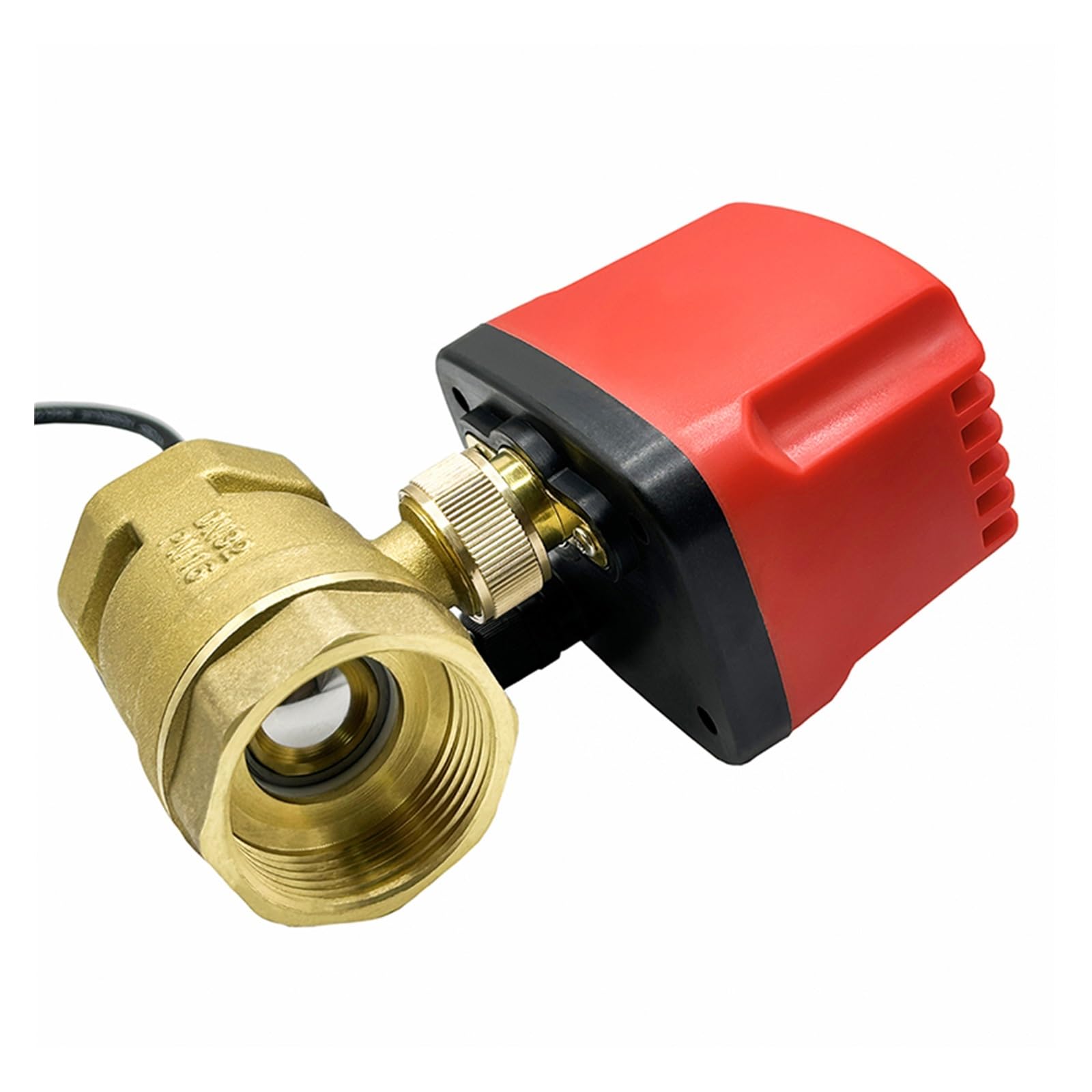 Zawór kulowy, DN15 DN20 DN25 DN40 IP65 Wodoodporny Zawór Kulowy Z Napędem 3-przewodowy Lub 2-przewodowy Silnik Metalowy O Dużym Momencie Obrotowym Elektryczny Mosiądzu(DN25,24VDC_CR04)