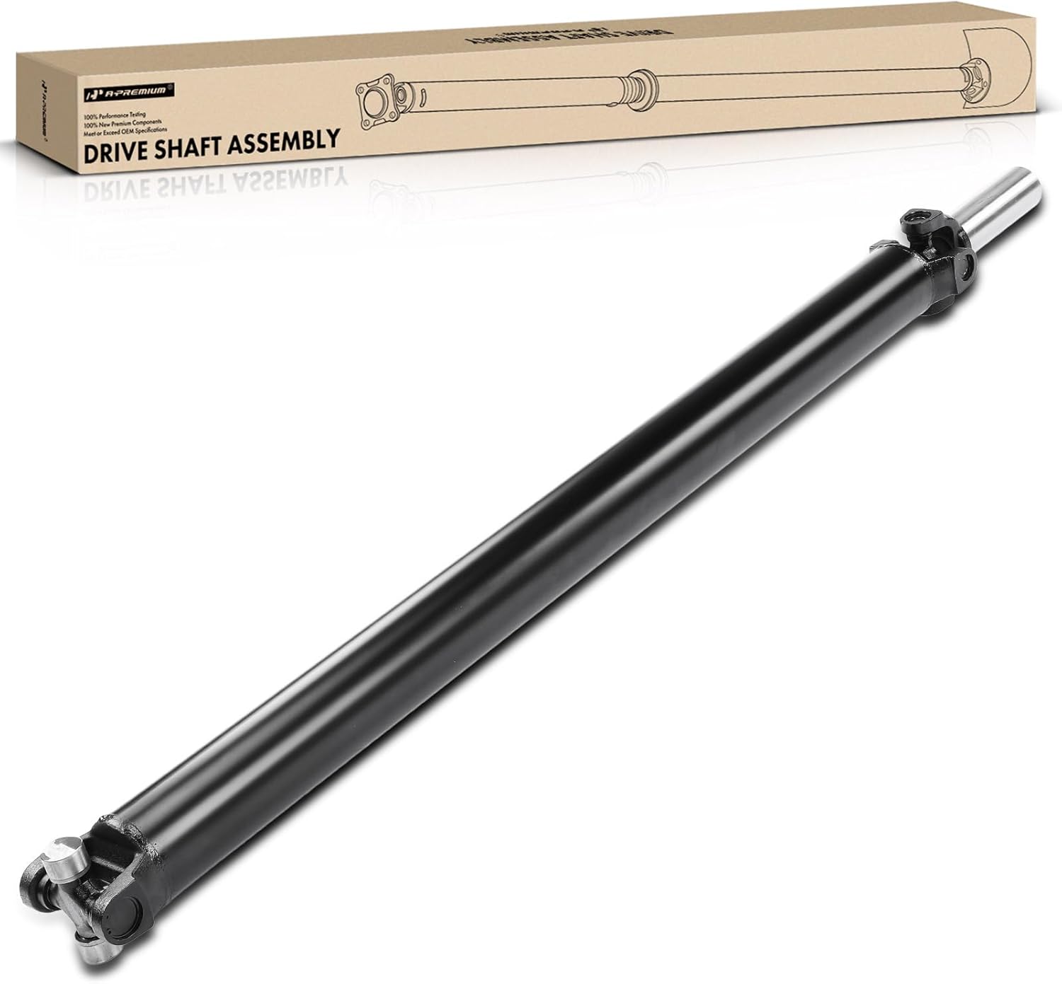A-Premium Rear Drive Shaft Driveshaft Assembly Compatible with Chevy Silverado 2500 HD, Silverado 3500, Silverado 3500 Classic & GMC Sierra 2500 HD, Sierra 3500/Classic, 4WD, Complete Prop Shaft