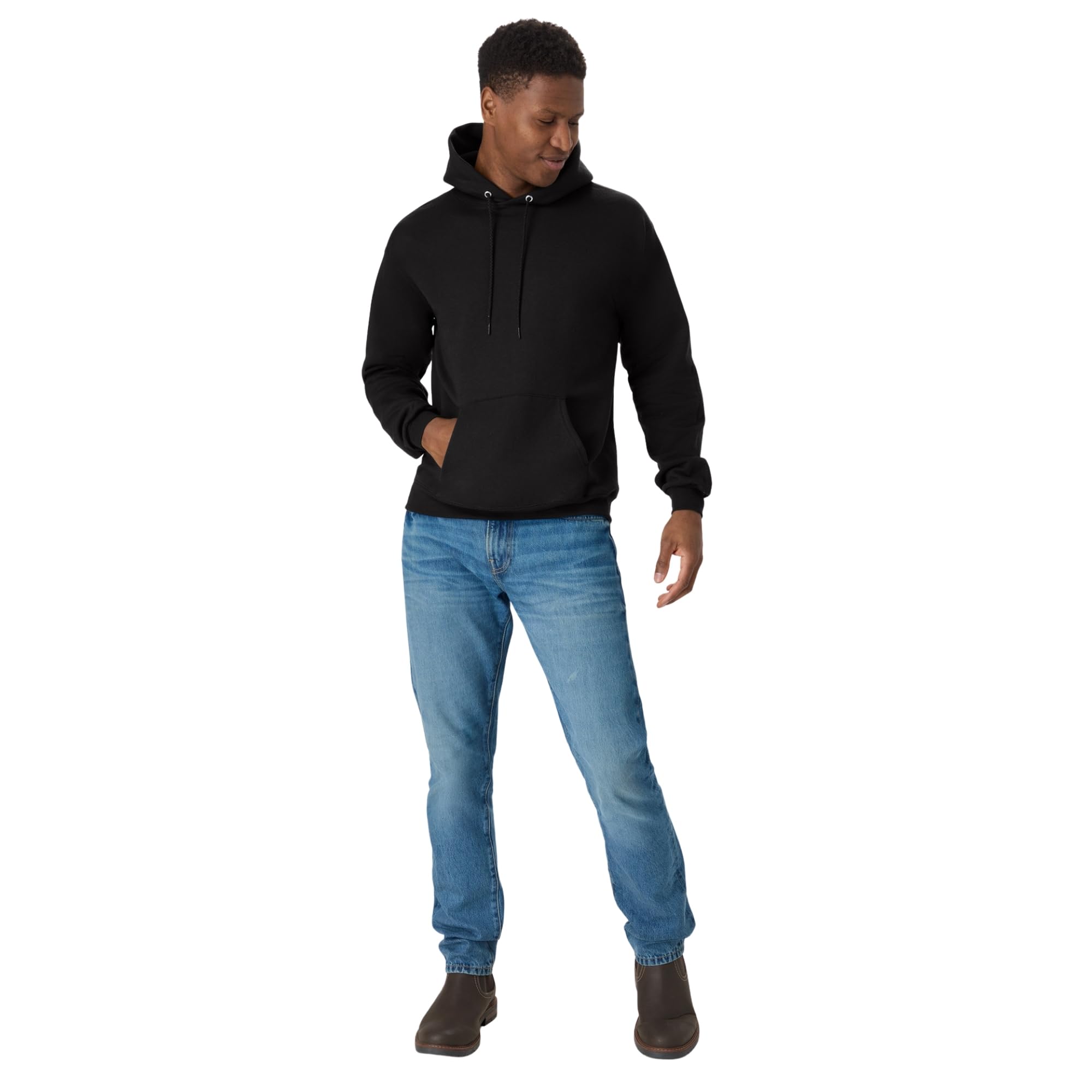 Hanes Bluza z kapturem Mężczyźni Ecosmart Hoodie, Midweight Fleece Sweatshirt, Pullover Hooded Sweatshirt for Men (1 w zestawie)