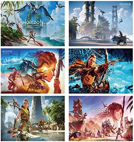 RENRANSHIGE Horizon Forbidden West Poster 6 Pcs Game Room Decor & Gamer Posters for Boys Room Gamer Wall Art for Game Room Wall Decor Gaming Posters Video Games 10x14 inch UNFRAMED