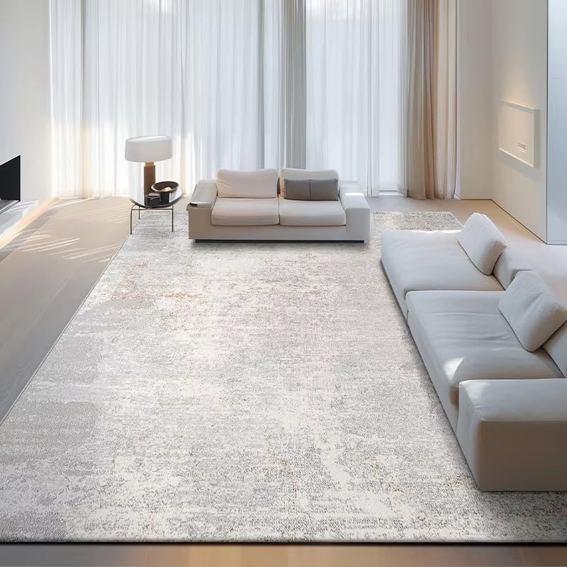 Tapis de salon en peluche pour créer un coin bureau cosy et doux