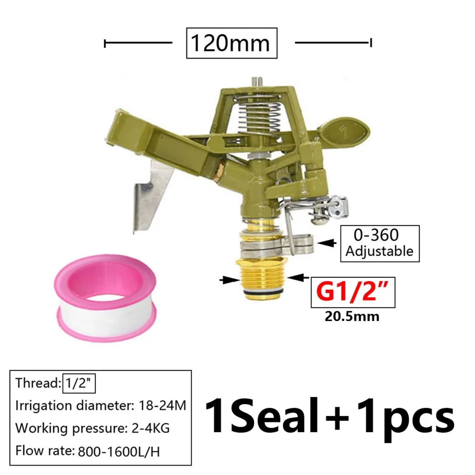Irrigatore Rotante Ugelli a bilanciere for irrigatori a getto rotanti a 360 gradi