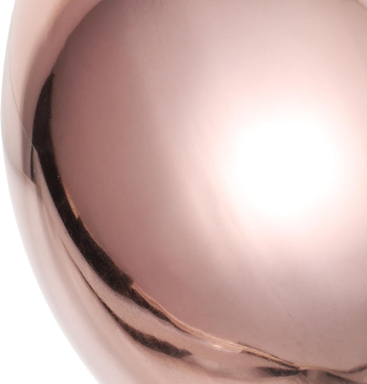 NUOBESTY 304 Stainless Steel Rose Gold Gazing Ball for Garden, 200mm Reflective Hollow Mirror Sphere Outdoor Decoration
