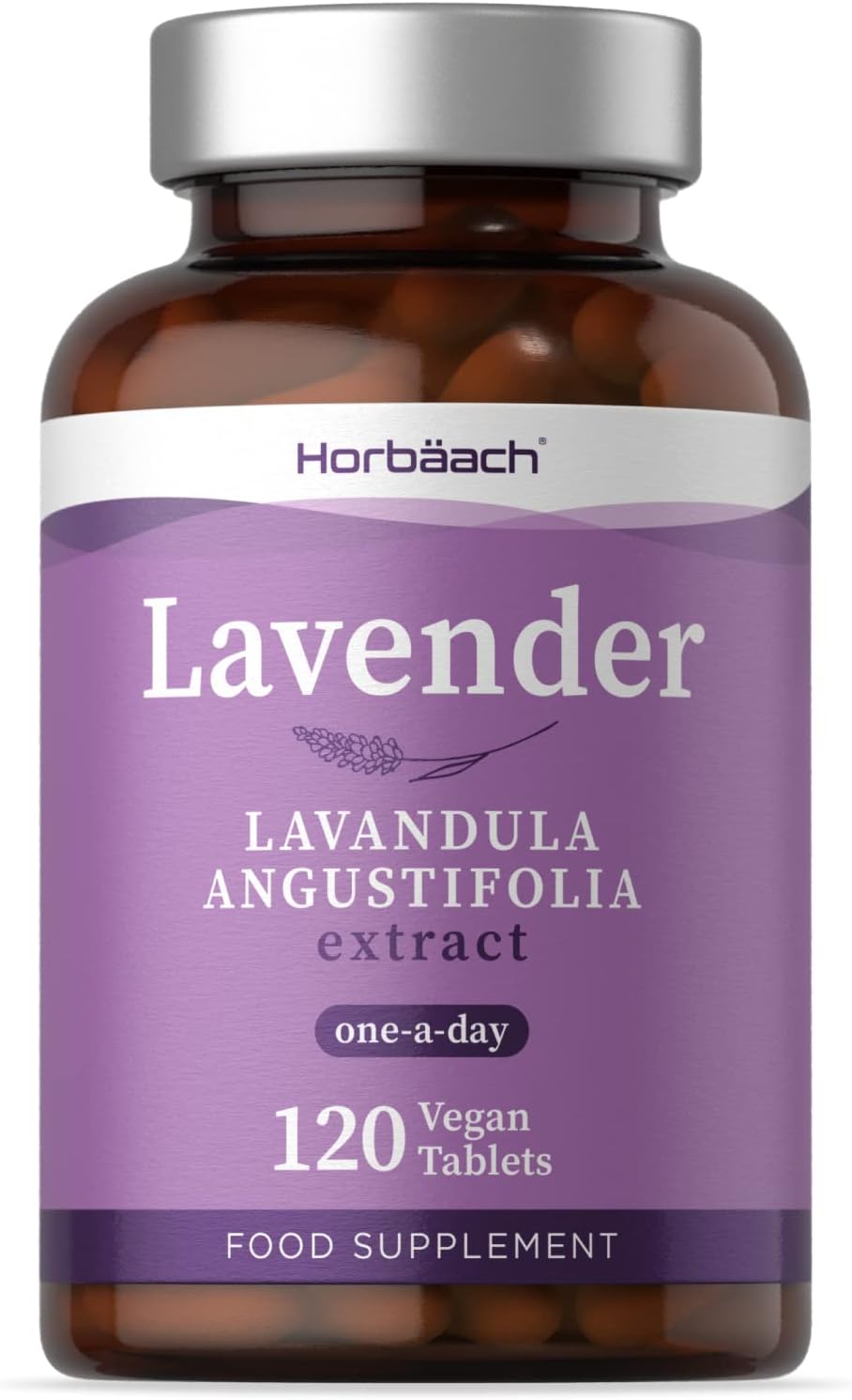 Lavender 500mg 120 Vegan Tablets for Anxiety, Relaxation & Sleep